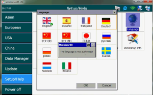 autel ds708 language change